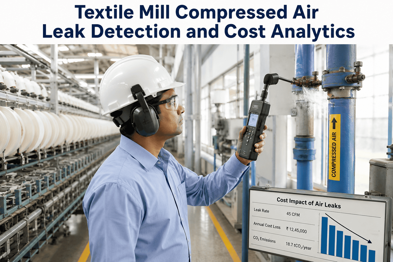 textile-mill-compressed-air-leak-detection-cost-analytics
