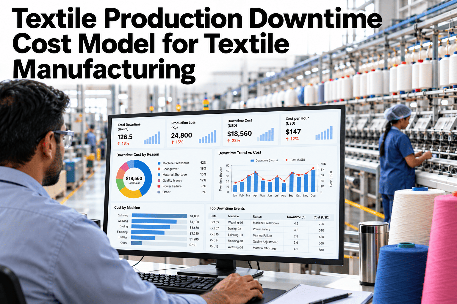 textile-production-downtime-cost-model-by-department