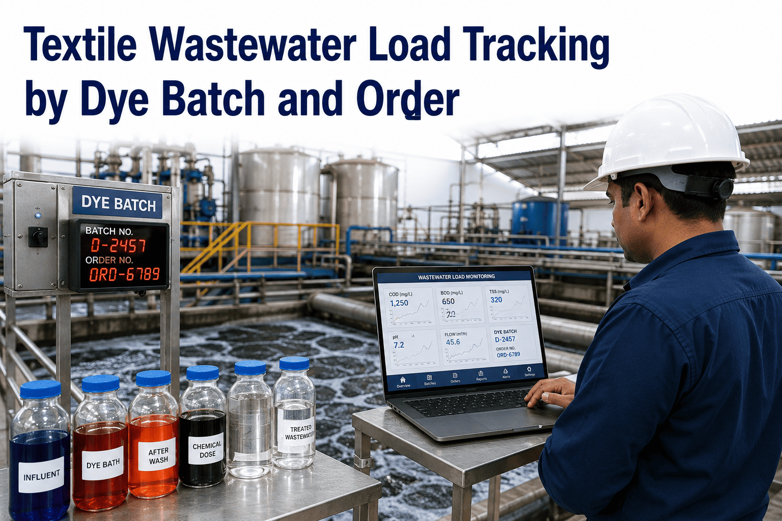 textile-wastewater-load-tracking-dye-batch-order