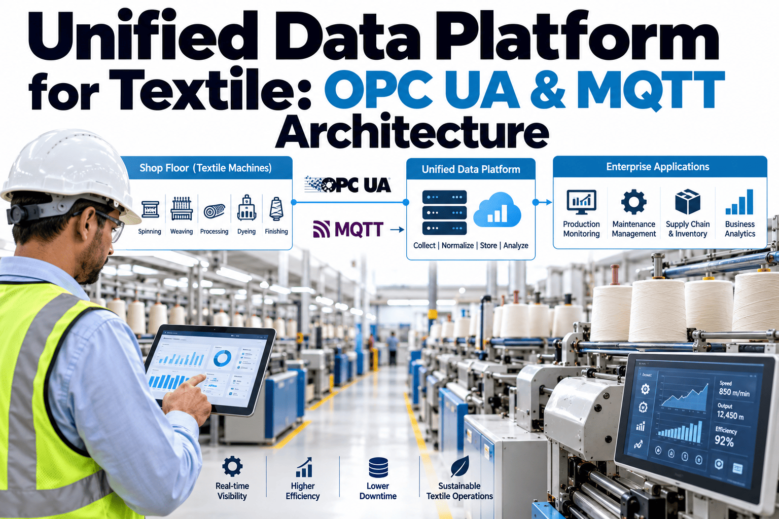 unified-data-platform-textile-opc-ua-mqtt-architecture