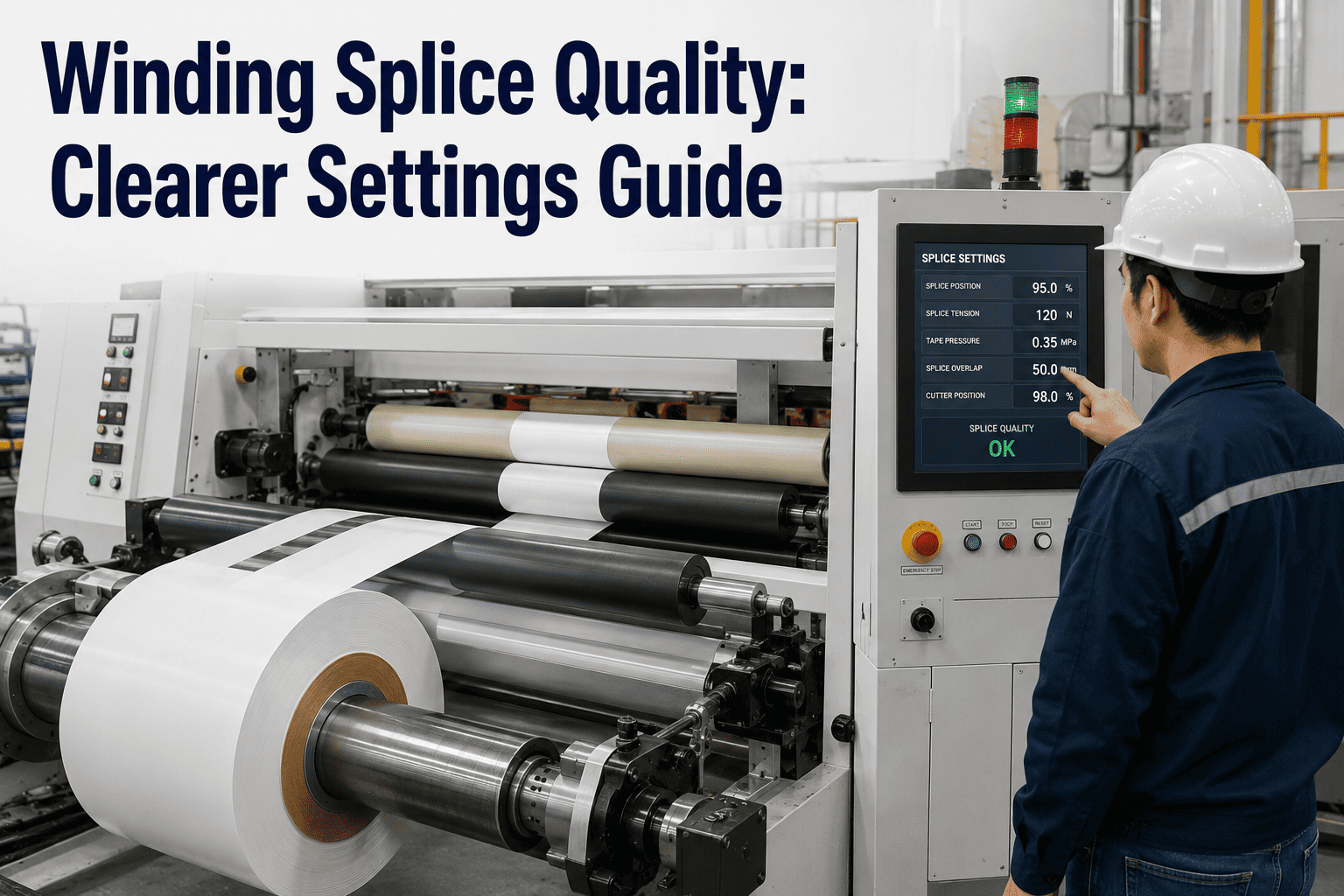 winding-machine-splice-quality-clearer-settings