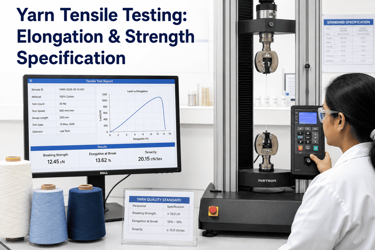 yarn-tensile-testing-elongation-strength-specification