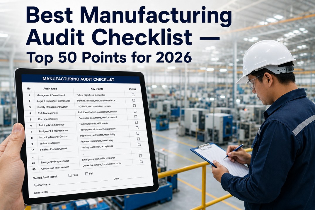 best-manufacturing-audit-checklist-2026