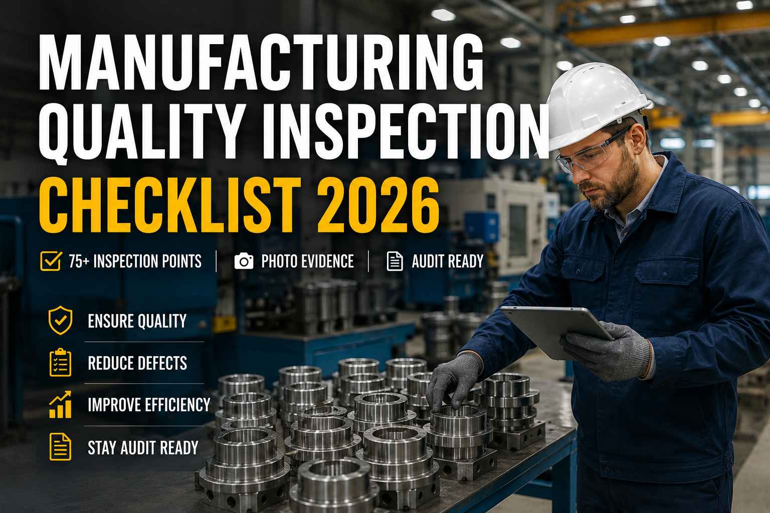 Manufacturing Quality Inspection Checklist for 2026 (AI-Ready)